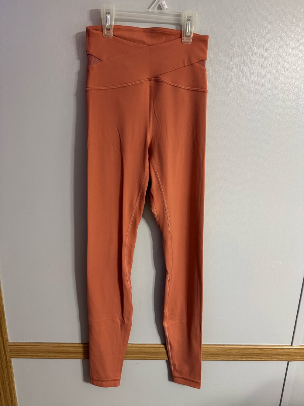 Lululemon Yoga High Rise Leggings in Peach Orange Size 2